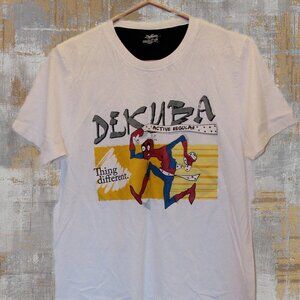 DeKuba Spiderman Parody T-Shirt White Light-Weight Sz Large RARE EUC